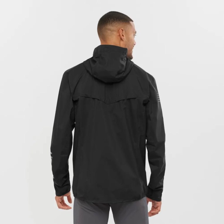 Black Salomon Bonatti 2.5 L Waterproof Men's Shell Jackets | IE OC1579